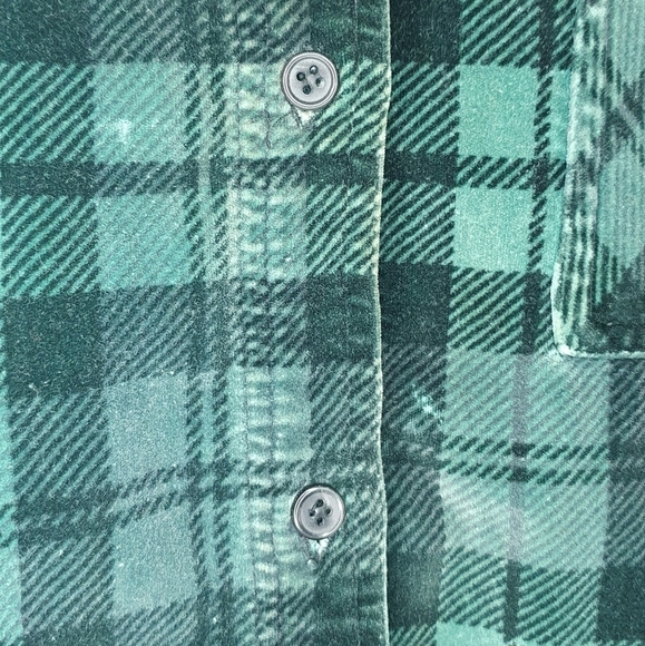 SORREL Vintage 90s Plaid Velvety Button-up Flannel Shirt Women Sz M Grunge Cabin - Picture 11 of 11